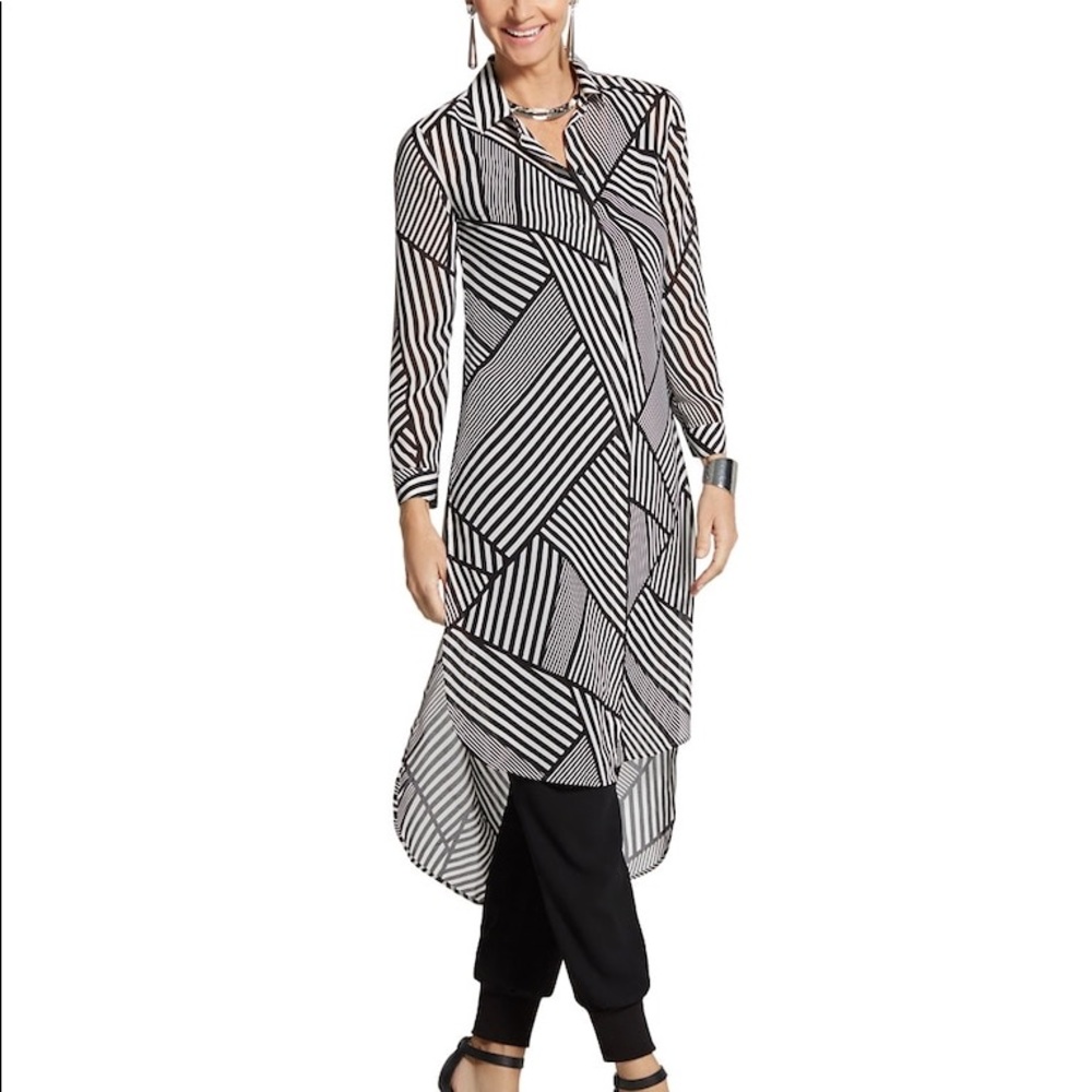 Chico’s women’s long top NWT